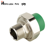 Hongtian manufacturer PPR fish water pipe PN25 40mm160mm external thread joint