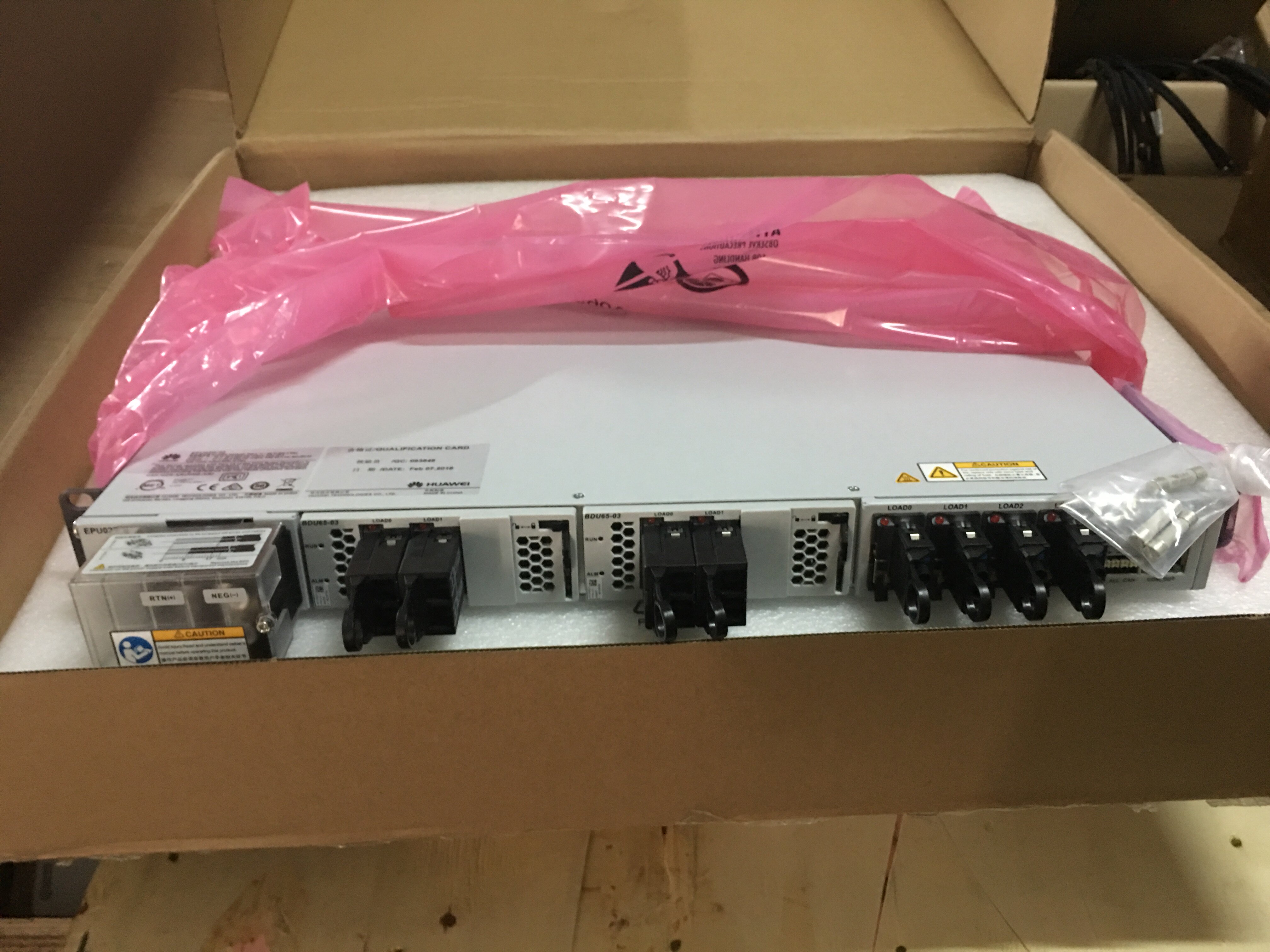 Huawei Power EPU02D Boost Distribution Boost Module DC Power Supply 57V 25A Dual Mode Primary Package