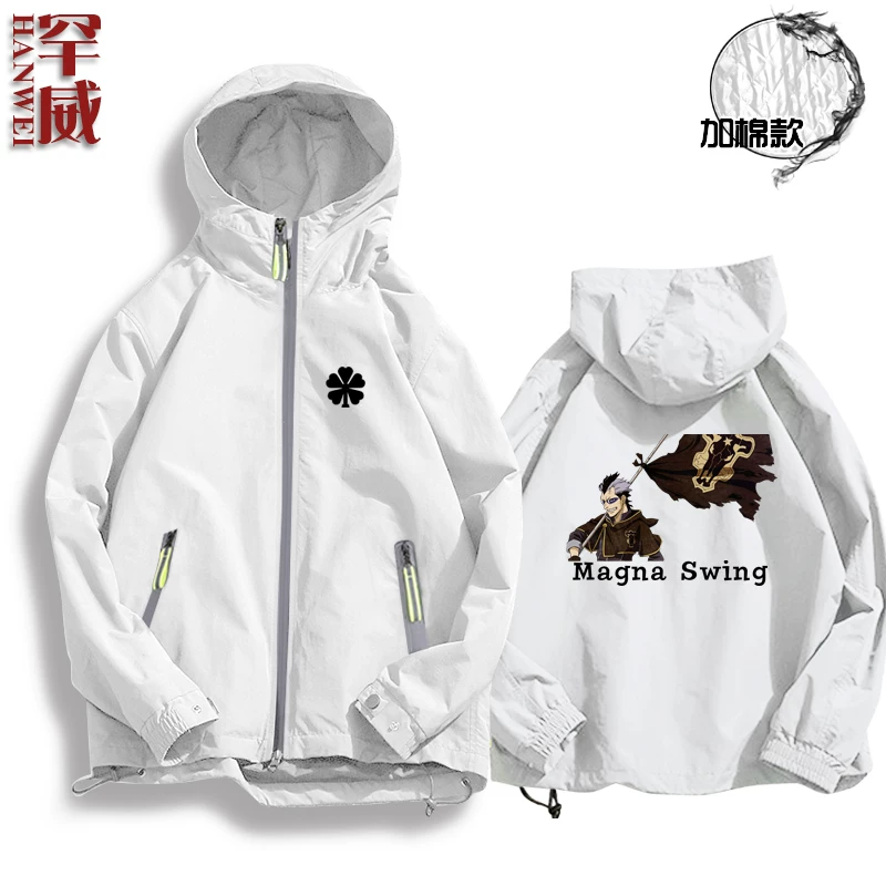 Черная CLOVER Black Penta Cao Comic Anime Surrounding Jacket Connect мужская и женская куртка шляпы держатели