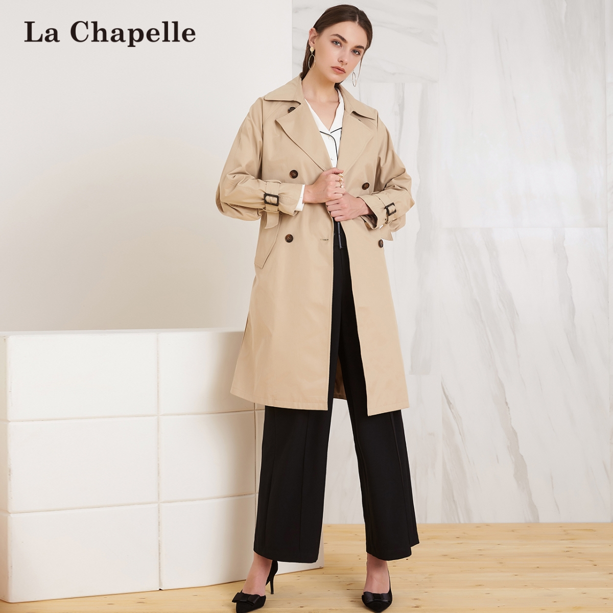 Trench pour femme CHAPELLE  LA CHAPELLE en Coton - Ref 3225631 Image 1