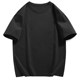 라 샤펠 코튼 티셔츠 솔리드 컬러 다목적 반팔 남성과 여성 여름 신작 프린트 코튼 커플 탑
