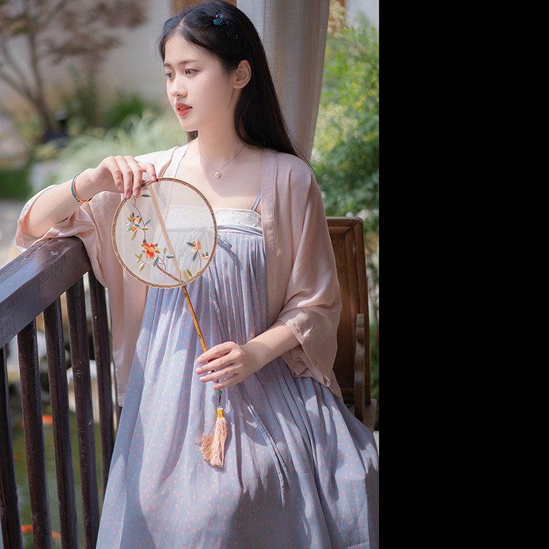 Xiao childe | acacia broken | restoring ancient ways is han elements pure silk crepe DE chine Ru modified hanfu pleated skirt dress