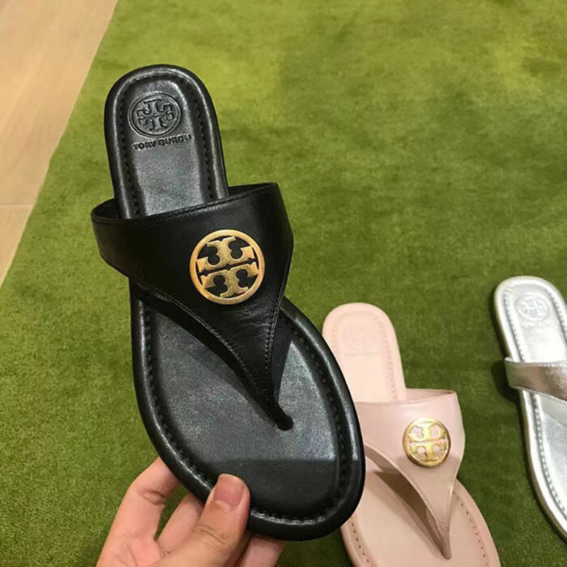 2026 Spring/Summer Flat Tb Flip-Flops Comfortable Non-Slip Women's Sandals Casual Versatile Beach Vacation Women's Slippers