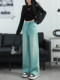 Narrow High-Waisted Wide-Leg Jeans for Women 2026 Spring and Autumn New Style Loose Popular Petite Drapey Floor-Length Straight Pants