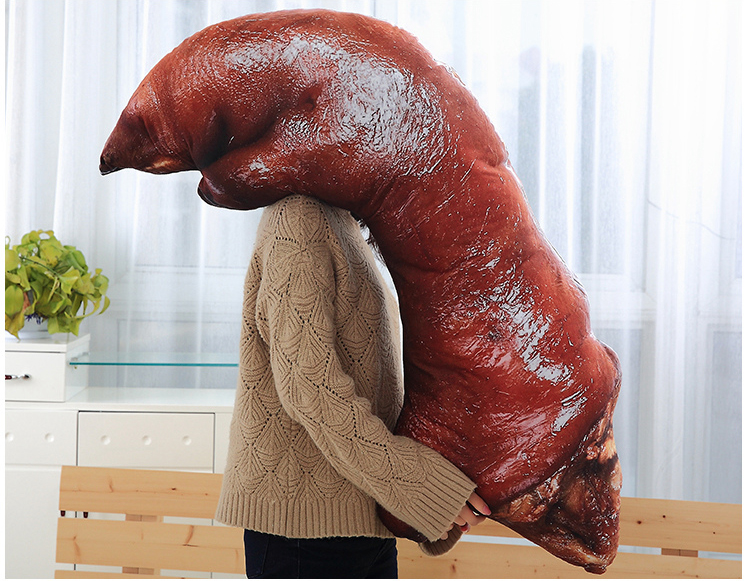 Âm thanh rung động với tiếng kêu của lợn lợn chân gà lớn thực phẩm gối búp bê đồ chơi mô phỏng đồ chơi snack vui nhộn búp bê 3d quà tặng nam - Đồ chơi mềm bán đồ chơi trẻ em