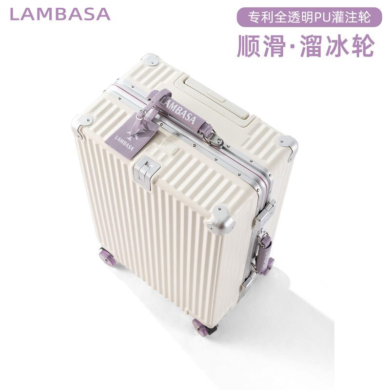 2026 New Model Suitcase with High Aesthetic Value, Aluminum Frame Travel Suitcase, Trolley Password Lock Suitcase for Women, 24inch Inch Carry-On Small Suitcase 2026 New Model Suitcase with High Aesthetic Value, Aluminum Frame Travel Suitcase, Trolley Password Lock Suitcase for Women, 24inch Inch Carry-On Small Suitcase