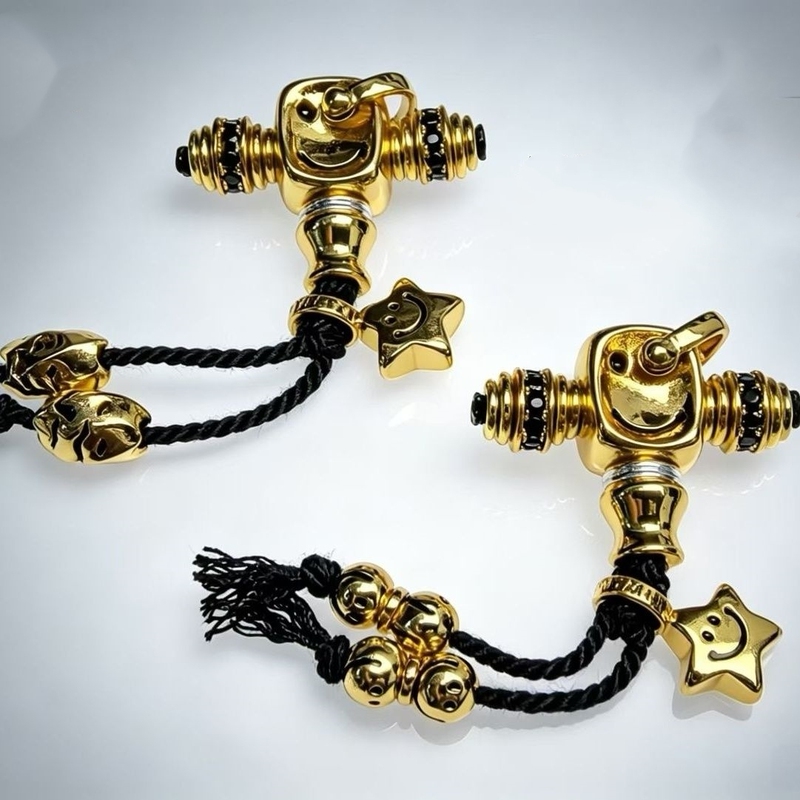 2026 New Model Seiko Mechanical Style Smiling Face Three-Way Buddha Head Universal Shaft Disciple Bead Set Cultural Play Accessories