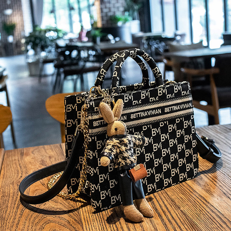 Net Red Germgrass Blogger Recommended Fashion tote bag Canvas Handbag bag Pet Scapegoat satchel Large capacity