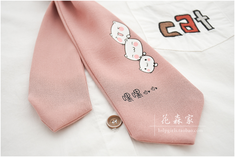 Nhật Bản Mori girl mùa thu mới dễ thương dấu chân mèo buộc áo dài tay cô gái sinh viên hoang dã áo sơ mi mẫu áo sơ mi nữ đẹp 2020