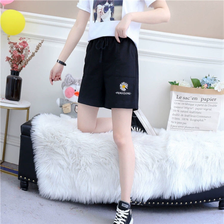 Cotton nguyên chất 2020 quần short nữ năm điểm quần short lỏng giản dị quần short thể thao hip hop - Quần short