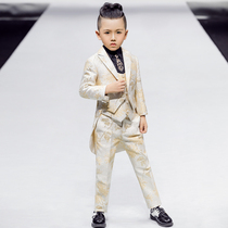  Boys suit suit childrens dress tuxedo 2021 new flower girl small dress baby suit catwalk tide suit