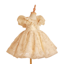 Girl Gown Princess Dress Child Fore000 Walk Show Show Host Piano Show Fluff