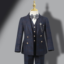 Boy suit suit suit children flower girl dress small suit model child catwalk costume dress dress piano performance