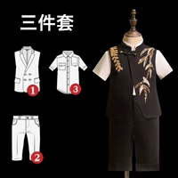 Комплект, шорты, рубашка, 3 предмета