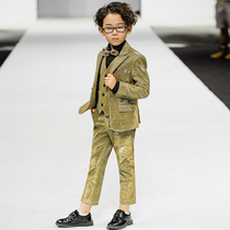 Childrens dresses mens suits 2021 new boys  suits small hosts piano costumes models on the catwalk