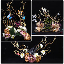  Festival forest childrens headdress Girls Catwalk dresses Performance clothes Modeling hair accessories Accessories Hair band accessories