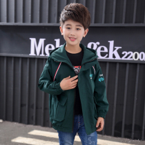 Middle and Big Boy spring and autumn coat 2019 new autumn children 10 year old boy foreign style jacket tide coat 15