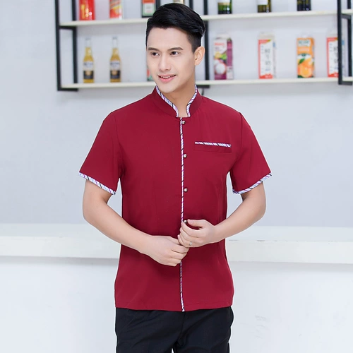 Летняя одежда для работы, короткий рукав, китайский стиль