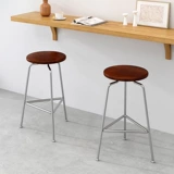 Простой барный стул в скандинавском стиле, домашний барный стул из кованого железа, интернет знаменитости, стул из цельного дерева, переднее сиденье, муравей, барный стул