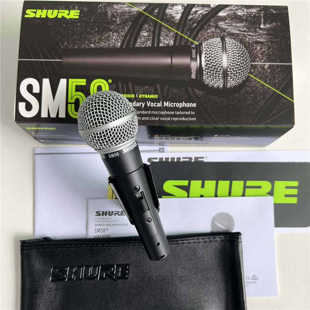 Shure/ SM58S динамический профессиональный сценический выступление прямой эфир проводной микрофон вокальный профессиональный микрофон