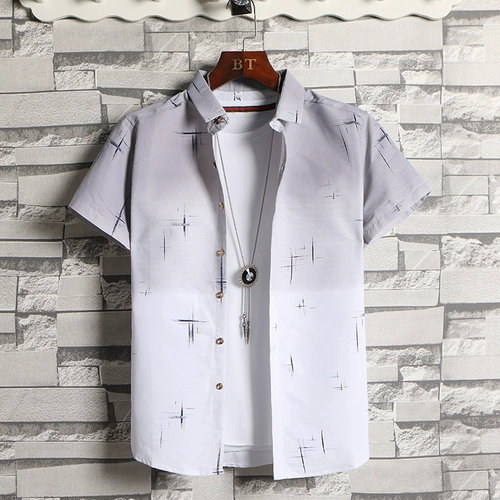 Летняя трендовая тонкая рубашка для отдыха, в корейском стиле, подходит для подростков