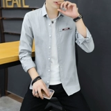 Рубашка, демисезонная трендовая куртка, в корейском стиле