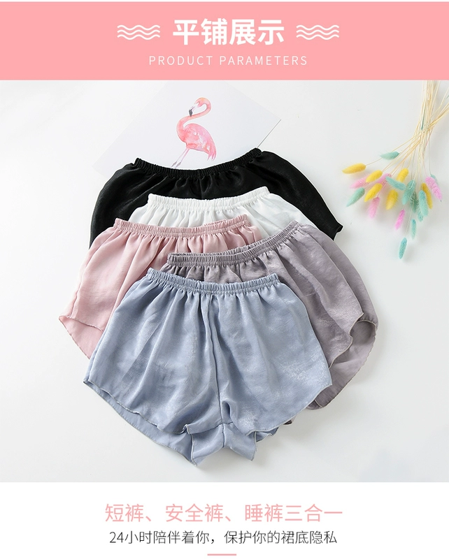 Quần chống nắng an toàn cho nữ mùa hè mặc quần legging ba điểm mỏng phần bảo hiểm quần rộng có kích thước lớn