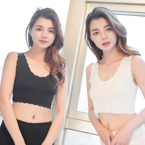 No trace anti-light bottoming vest womens summer thin short chest wrap chest sleeveless top