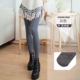 Quần legging Cheng Xiao mặc mùa thu mỏng cộng với nhung là tất mỏng thậm chí chân quần tây mùa xuân và quần legging mùa hè quần áo nữ