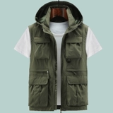 Летняя толстовка с капюшоном, мужской дорожный быстросохнущий жилет, оверсайз