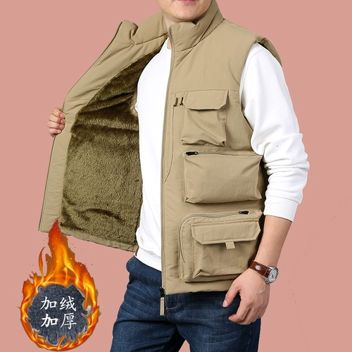 Демисезонный утепленный жилет для отдыха, оверсайз, большой размер