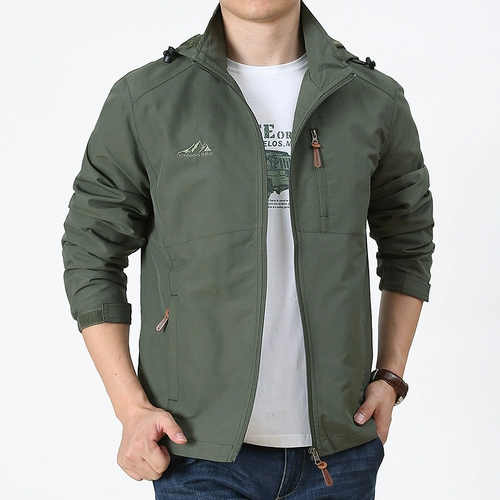 Мужская осенняя тонкая куртка, толстовка для отдыха с капюшоном, оверсайз