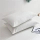 Áo thun cotton phong cách Nhật Bản tốt, giặt gối bằng vải cotton kẻ sọc hai màu đơn giản 48 * 74cm gối tựa đầu ô tô cao su non