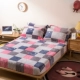 Giường flannel dày mảnh đơn 1,5 m 1,8m nệm bọc mùa đông san hô nhung ấm áp trải giường phủ bụi ga trải giường chun đẹp	