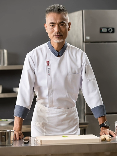 Шеф-повара Рабочая одежда с длинным рукавом осень и зимний отель для общественного питания ресторан китайский ресторан кухонная одежда