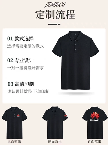 Хлопковая футболка с коротким рукавом для работы, летняя футболка polo, делается под заказ, с печатью вашего логотипа