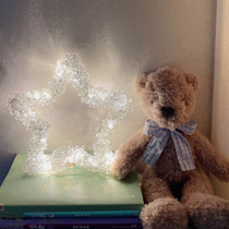 A star handmade diy material desktop decoration Dress up night light Girl heart creative star light Birthday gift