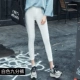 Quần legging trắng nữ mặc quần dài 9 điểm co giãn thun lưng cao Quần trắng nữ 2019 xuân hè mới - Khởi động cắt thời trang công sở nữ