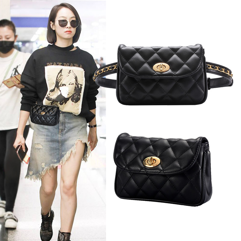 Women's Waist Bag 2023 New Fashion Trendy Belt Phone Pouch Work Compact Internet Celebrity Versatile Chain Chest Bag