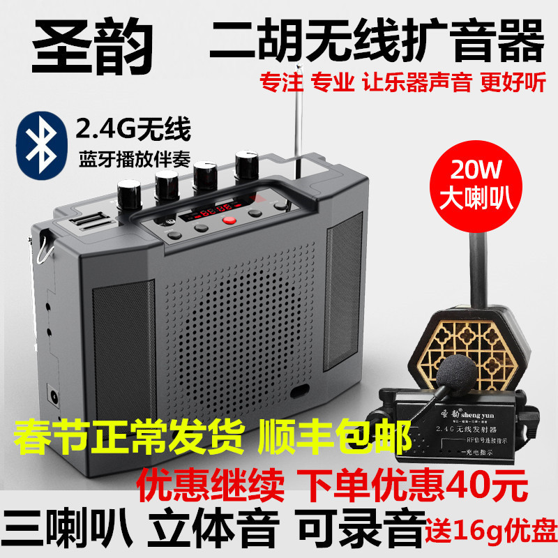 Shengyun V309 Bluetooth Erhu Artifact 2 4g Wireless Amplifier Musical Instrument Special Performance Stereo Portable