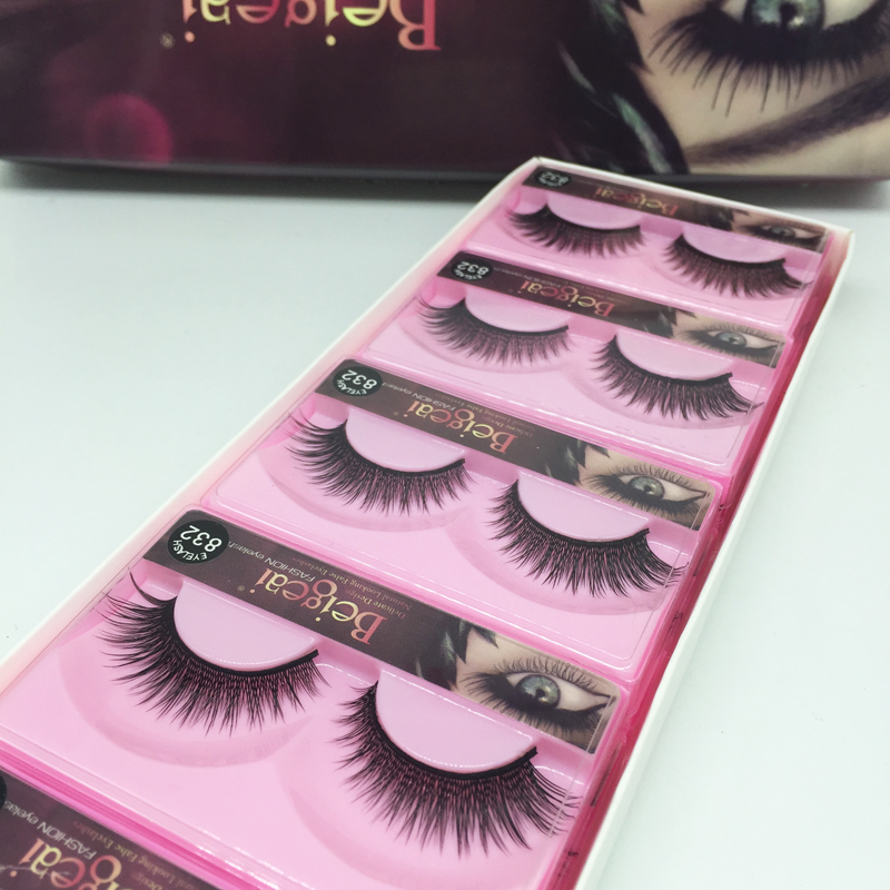 Marys 832 false eyelashes handmade natural nude makeup thick eye tail lengthening artificial eyelashes cotton thread soft