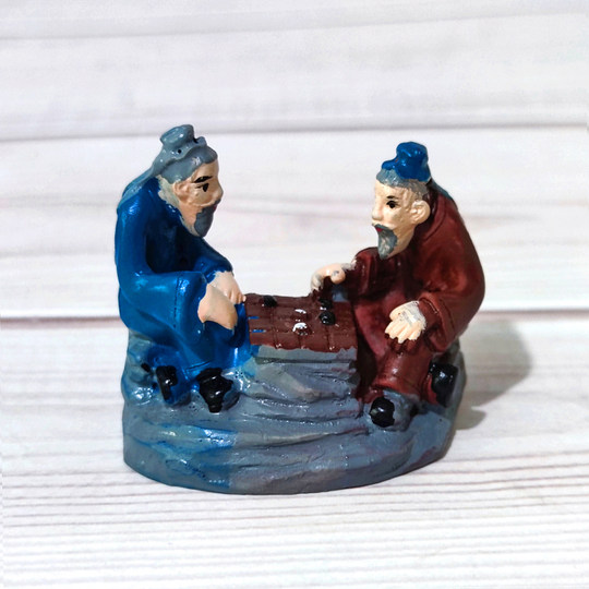 Микропейзаж древний китайский смола человеческие предметы чай фортепиано шахматы каллиграфия и живопись пейзаж бонсай diy пейзаж песочный стол маленькие украшения