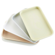 Creative home rectangular plastic tea cup tray hotel room supplies fruit storage