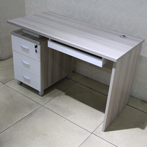 Internet cafe table and chair desk Economical 1 2 meters with drawer staff computer desktop table and chair combination Simple and modern