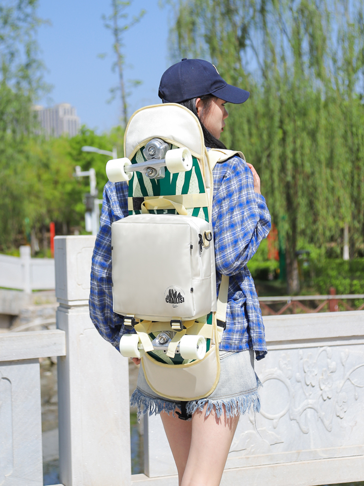 Land surfboard bag skateboard bag protective gear storage backpack land punch board bag double rocker road punch board backpack universal type