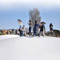 Outdoor Large Net Red Trampoline Outdoor Scenic Area Outdoor Scenic Park Children Trampoline Bed Toys Custom Pleasure Equipment