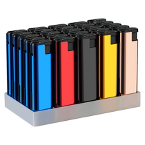 Aimuke 50 metal durable windproof lighters customized with printed advertising disposable lighters wholesale