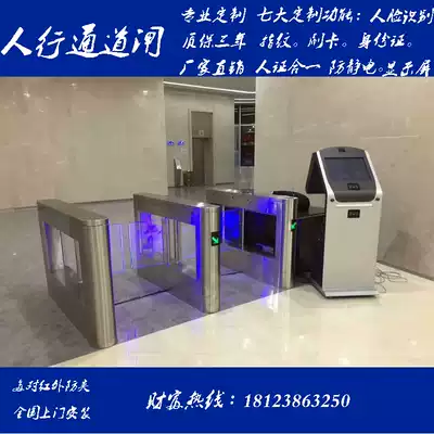 Community ultra-thin channel swing gate ESD electrostatic test fence machine training institution credit card access control site face Machine
