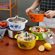 Shabu shabu small hot pot pot one person one pot commercial household self-service single rotating small hot pot restaurant induction cooker