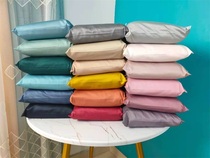 100-count long-staple cotton satin pure cotton simple light luxury single student quilt cover bed sheet pillowcase three-piece set solid color